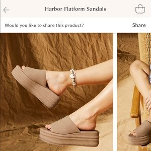 Free people Harbor Flatform sandal